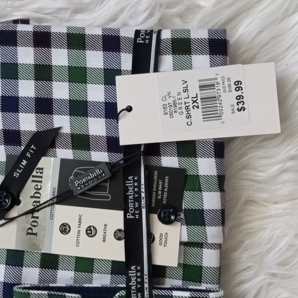 Portabella New York , men's long sleeve dress shirt - Picture 2 of 6